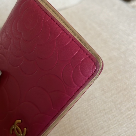 Chanel Hot Pink Camellia Bifold Wallet - Picture 9 of 13
